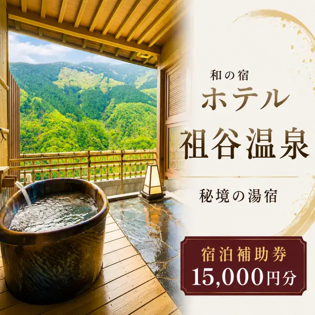 ホテル祖谷温泉 宿泊券 15,000円分 徳島県 三好市 旅行 【 ホテル 】