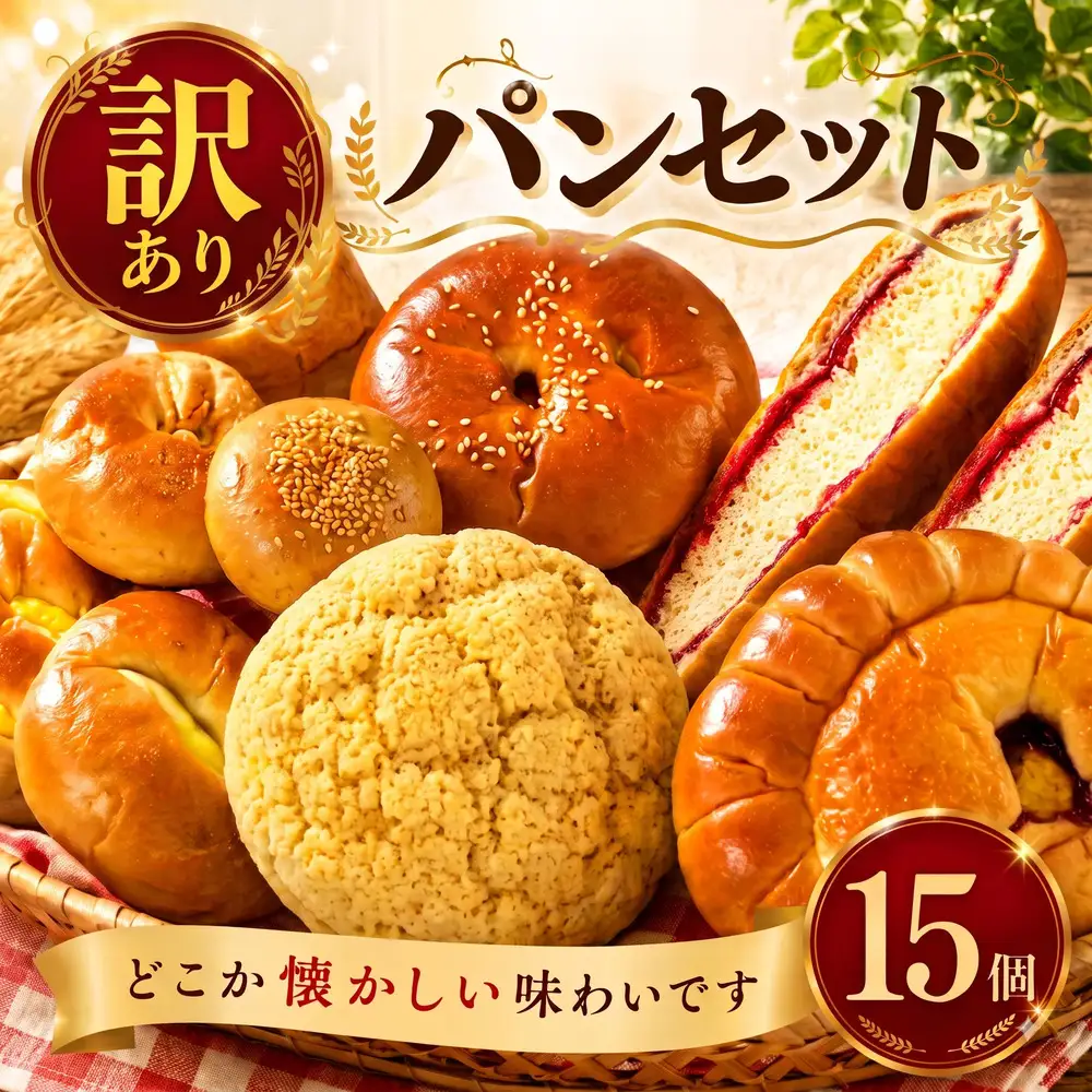 【訳あり】 パンセット 15個 パン 冷凍 パンセット