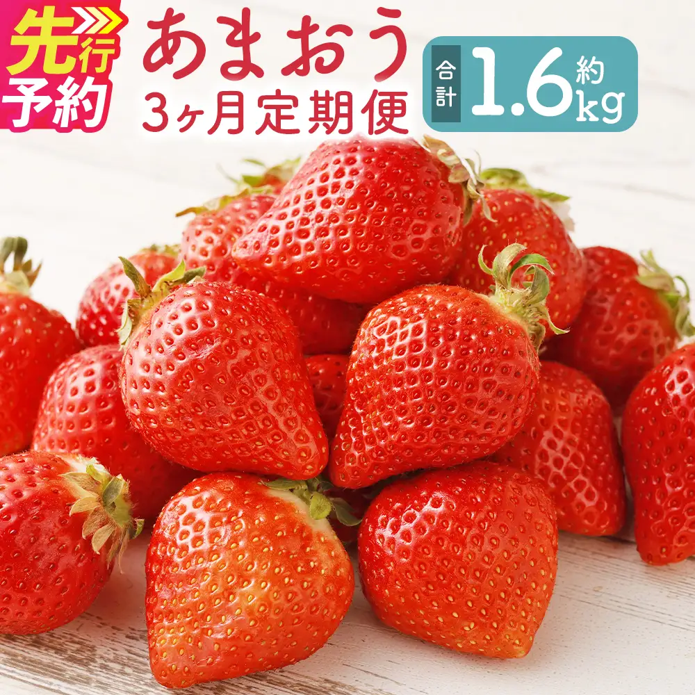 【3回定期便】福岡県産 あまおう 合計約540g 約270g×2パック 【2027年1月上旬～3月下旬迄発送】