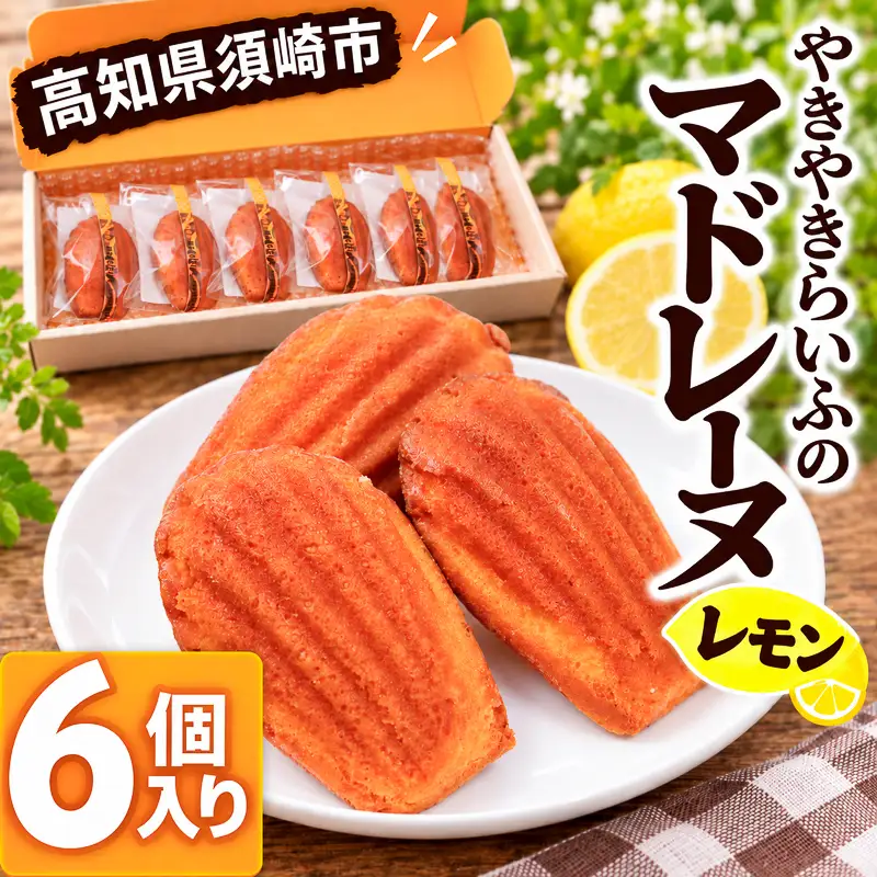 焼き菓子屋さんのこだわり レモンマドレーヌ 6個入り