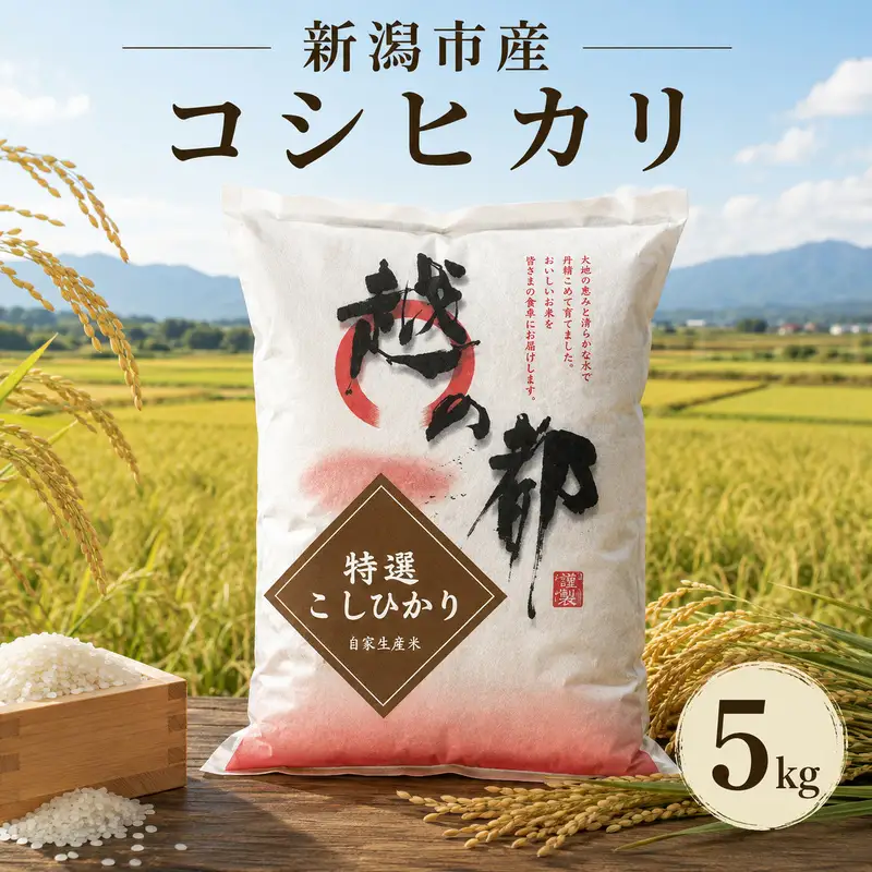 【先行予約】令和8年産 新潟県産 コシヒカリ 5kg 米 精米 白米 こめ コメ お米 おこめ こしひかり 新潟 新潟県