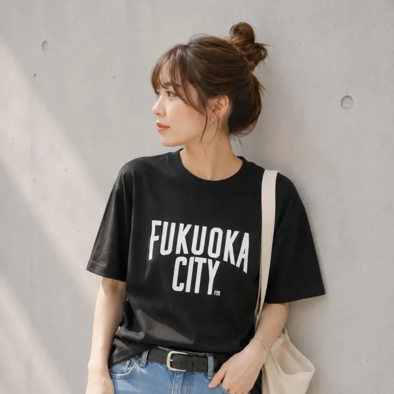 FUKUOKA CITY T-shirt（フクオカシティTシャツ）ブラック・120サイズ