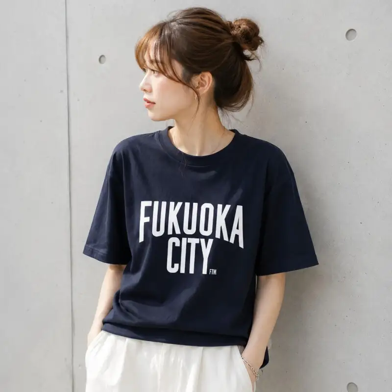 FUKUOKA CITY T-shirt（フクオカシティTシャツ）ネイビー・120サイズ