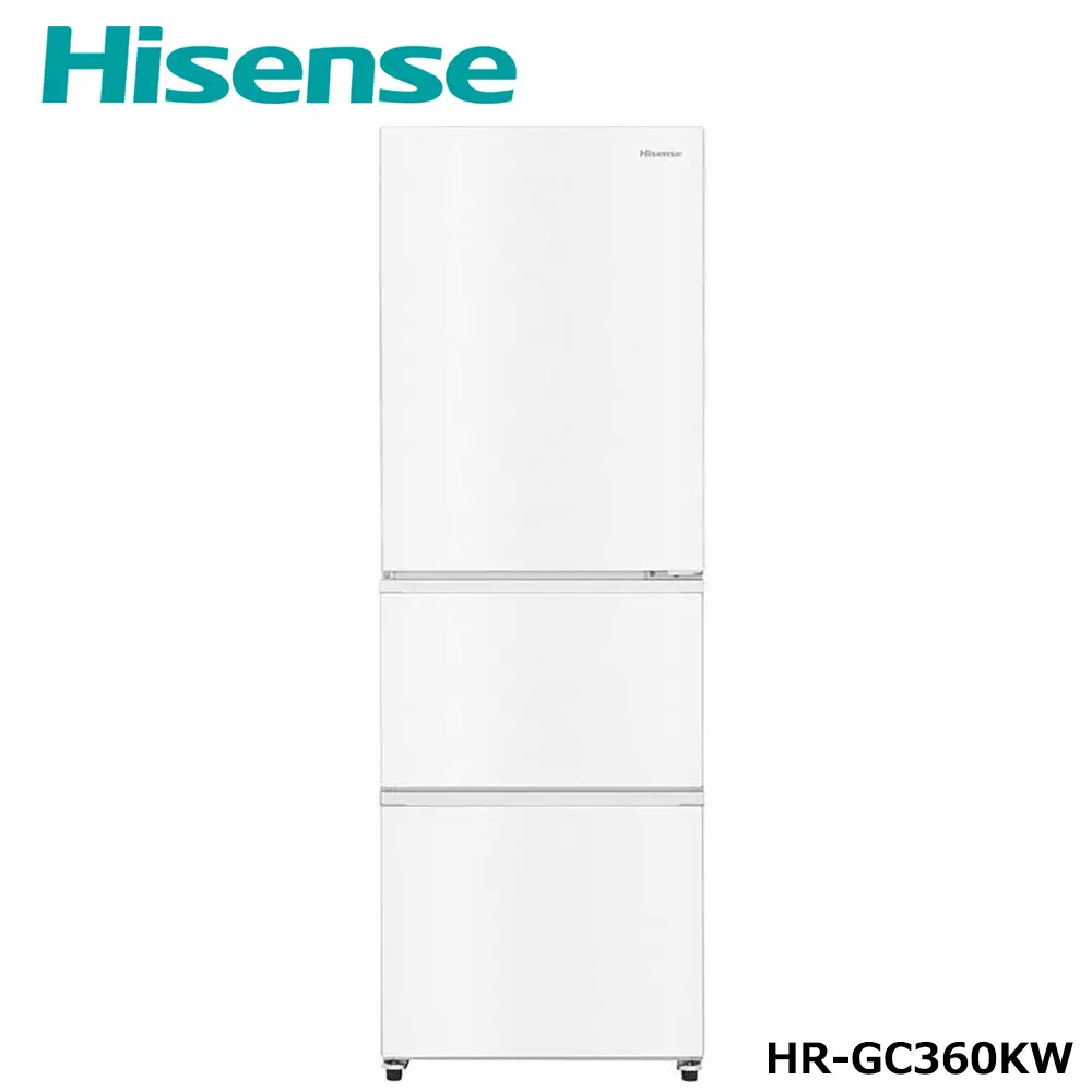 ハイセンス  【標準設置費込み】冷蔵庫 3ドア 358L 右開き 幅59.9cm ホワイト HR-GC360KW 【 家電 人気 おすすめ 】 【kw0085-0100-2】
