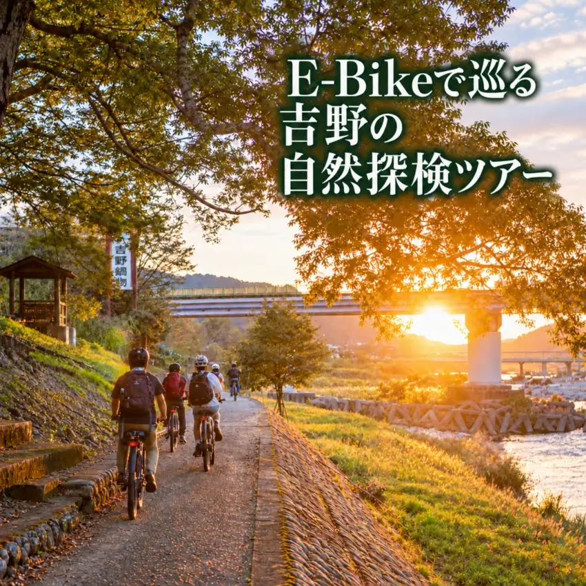 E-Bikeで巡る吉野の自然探検ツアー
