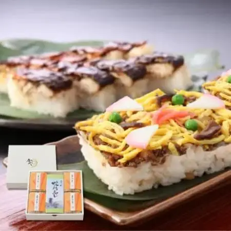 【ギフト用】郷土料理丹後のばらずし4食・焼鯖すし1本セット　贈り物におすすめ!化粧箱入の冷凍寿司【配送不可地域：離島】【1783354】