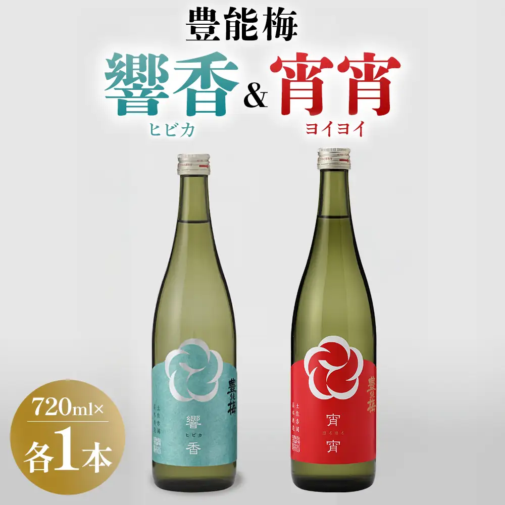 響香 宵宵 720ml 各1本 - セット 詰め合わせ お酒 日本酒 地酒 純米酒 純米大吟醸 純米吟醸 高知県産 食中酒 晩酌 アルコール リニューアル 飲み物 飲料 お祝い 贈り物 高木酒造 高知県 香南市 常温 冷蔵 gs-0210
