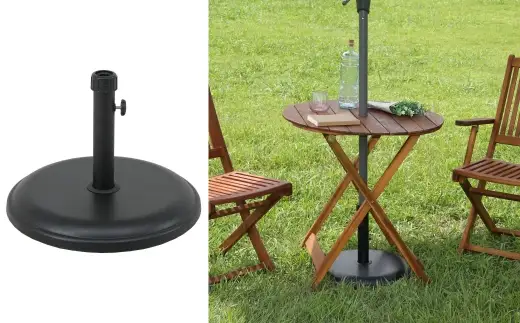 パラソルベース 15kg スチール製 土台 庭 テラス ベランダ 50 PM