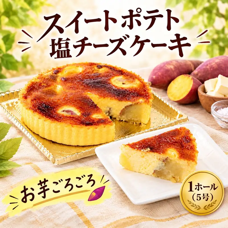 チーズケーキ 1ホール 5号 スイートポテト 塩 【チーズケーキ】