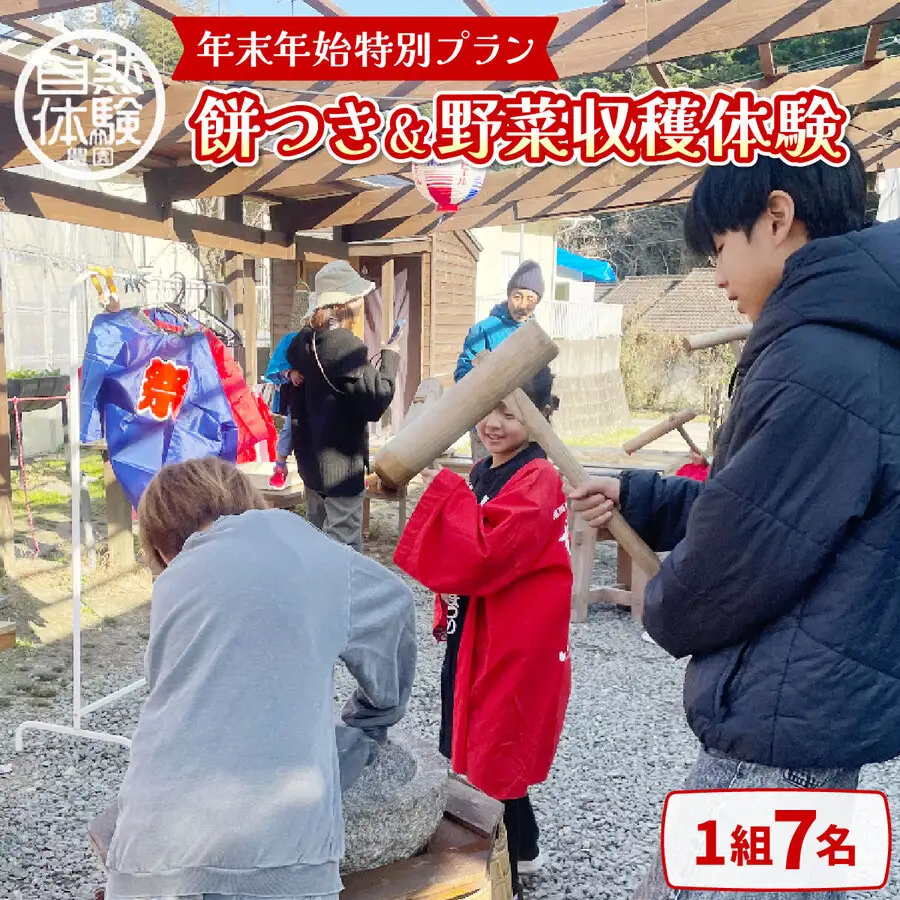 【年末年始特別プラン】餅つき＆野菜収穫体験（1組7名）