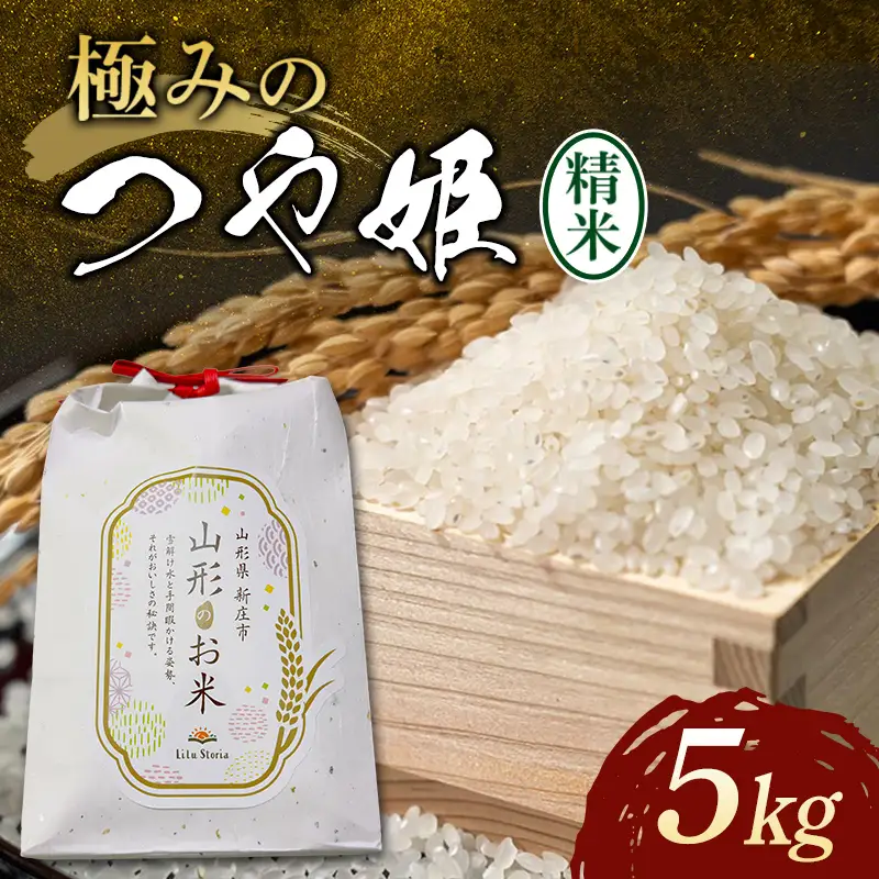 【令和8年 新米】極みのつや姫 5kg 米 お米 おこめ 山形県 新庄市 F3S-2995