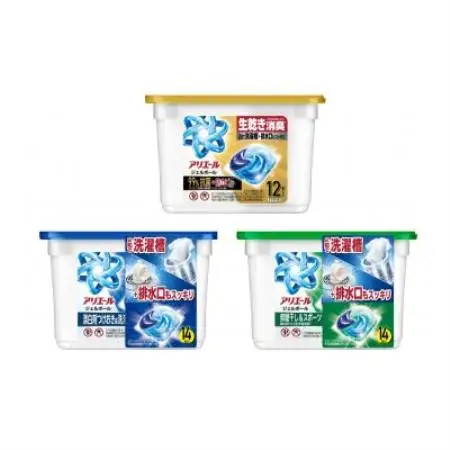 P＆G　アリエールジェルボール　プロシリーズ　(プロ・部屋干し＆スポーツ・プロパワー)本体3種セット【1749008】