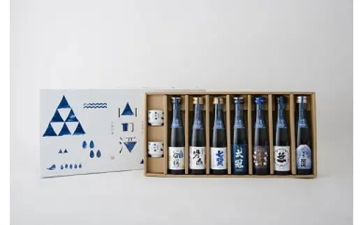 山の酒 純米酒 飲み比べセット（７本＋お猪口２個）　春鶯囀 株式会社萬屋醸造店 谷櫻 谷櫻酒造有限会社 甲斐男山 株式会社八巻酒造店 七賢 山梨銘醸株式会社 太冠 太冠酒造株式会社 笹一 笹一酒造株式会社 甲斐の開運 井出醸造店 日本酒 お酒 地酒 銘酒 清酒 山梨 やまなし 富士川町