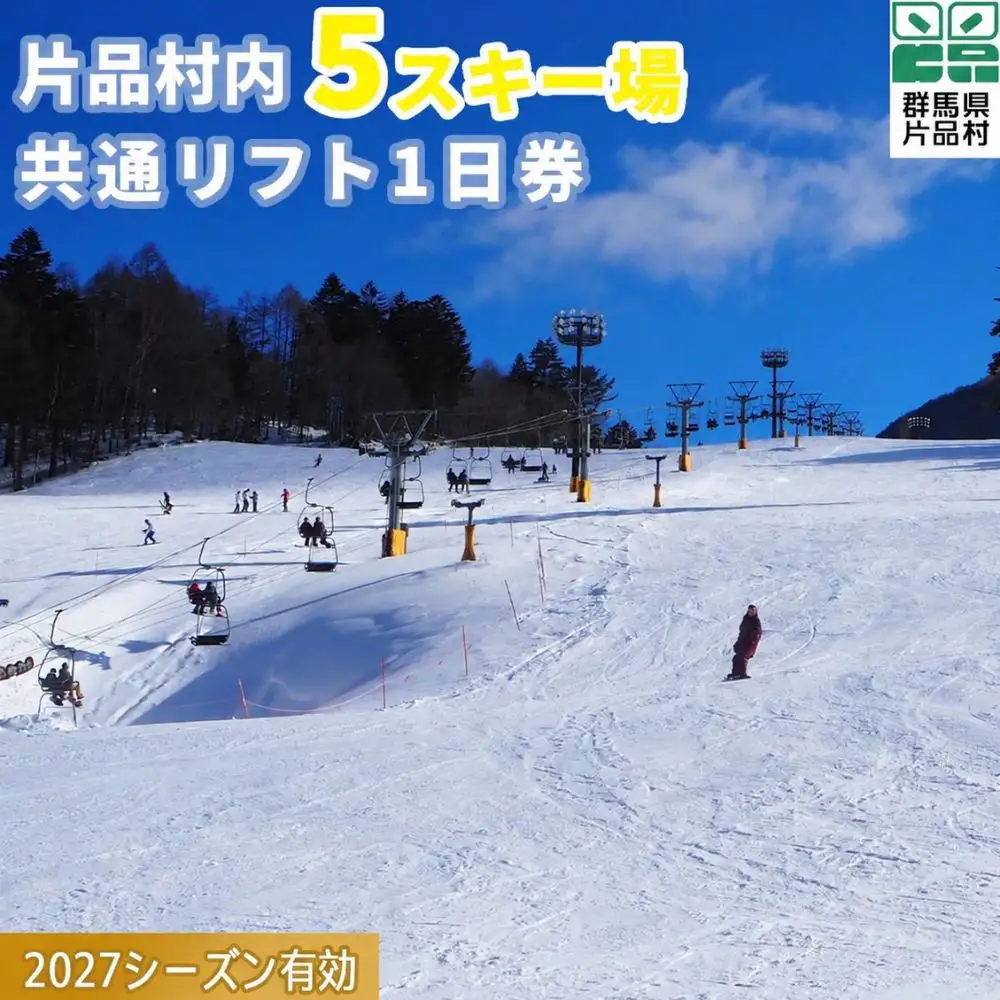 共通スキーリフト1日券（引換券）　2027シーズン