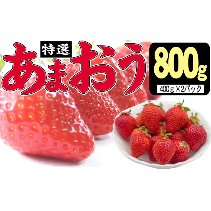 うるう農園の特選 あまおう 800g