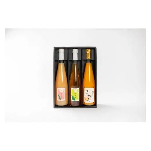 N233 きわみみかんジュース５００ｍｌ　１本　あら川の桃ドリンク５００ｍｌ　１本　紀州南高梅ジュース　５００ｍｌ　１本