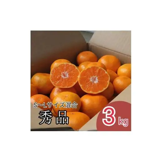N032 【まごころ手選別】有田みかん３ｋｇ（Ｓ～Ｌサイズ混合）秀品