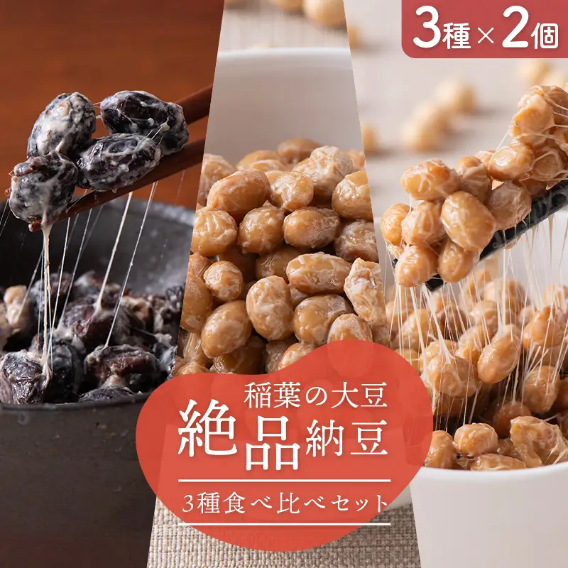 稲葉の絶品納豆3種食べ比べセット 納豆 発酵食品 大豆食品 ご飯のお供 納豆 加工品 食品 栃木県 足利市 F7Z-1959
