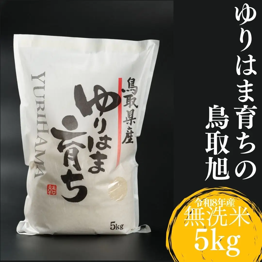 無洗米 5kg 白米 鳥取旭 鳥取県産 令和8年産 ゆりはま 育ち | 338M