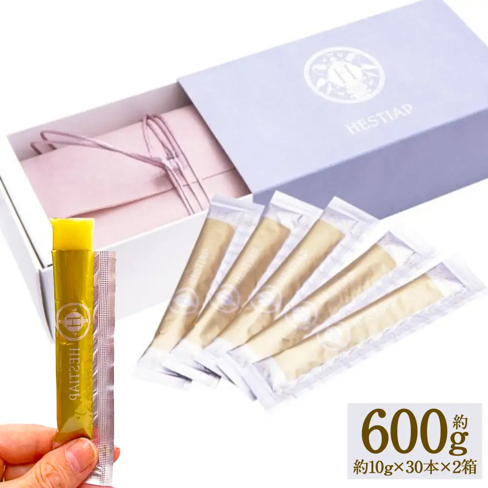 HESTIAPツバメの巣ゼリー 約600g （ 約10g × 30本 × 2箱 ） 美容 健康 美容食品 健康食品 美容習慣 スティックタイプ スティックゼリー 小分け 個包装 マンゴー味 手軽 ご褒美 シアル酸 N-アセチルグルコサミン セラミド ビタミンC・E