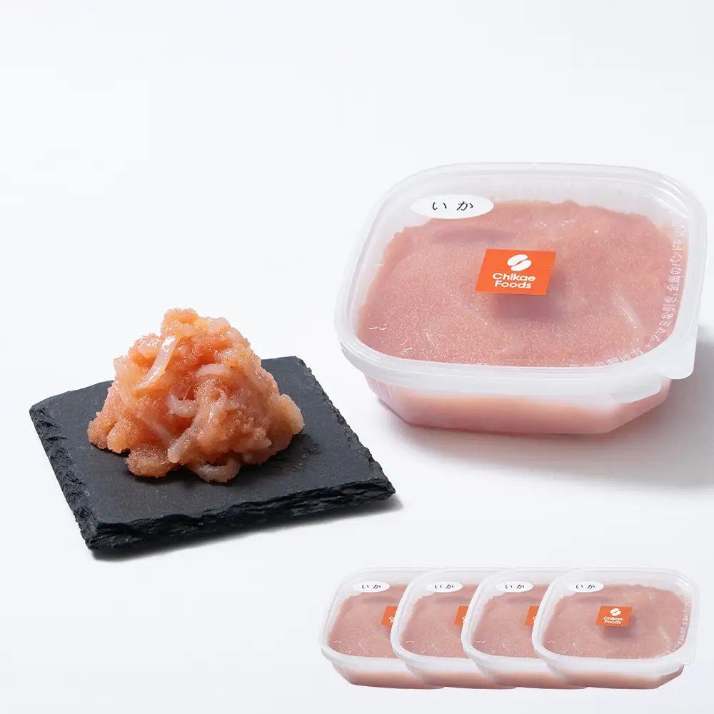 明太子あえもの（イカ明太）140g×4パック【ちかえフーズ】[H0276]