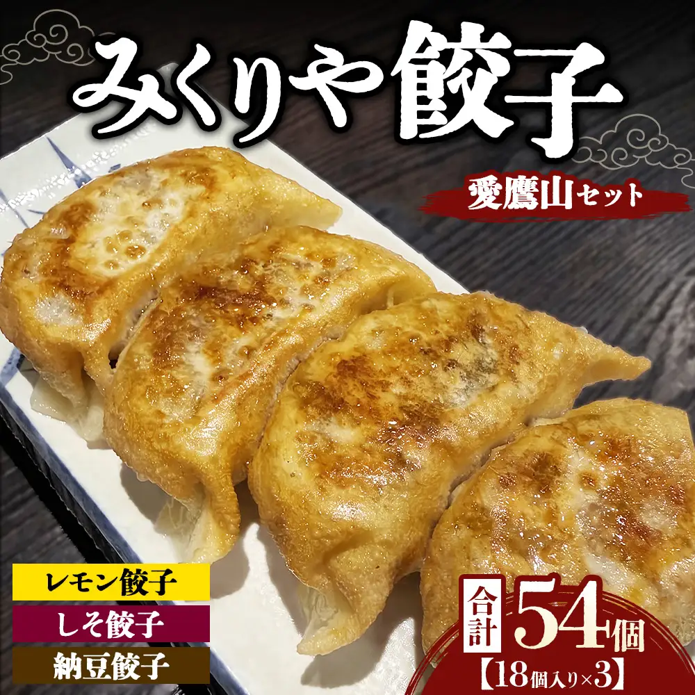 みくりや餃子 愛鷹山セット 大（18個入り×3） | 食べ比べ 詰め合わせ