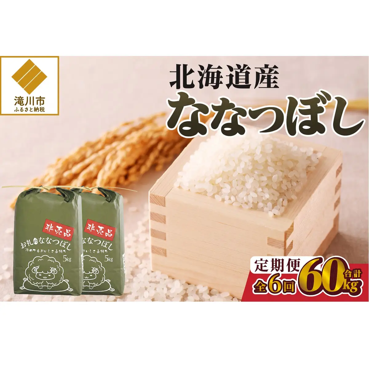 《令和8年産新米》6ヵ月連続お届け!ななつぼし10kg 特A 銘柄 ブランド米 精米 北海道 定期便 道産 お弁当 滝川市
