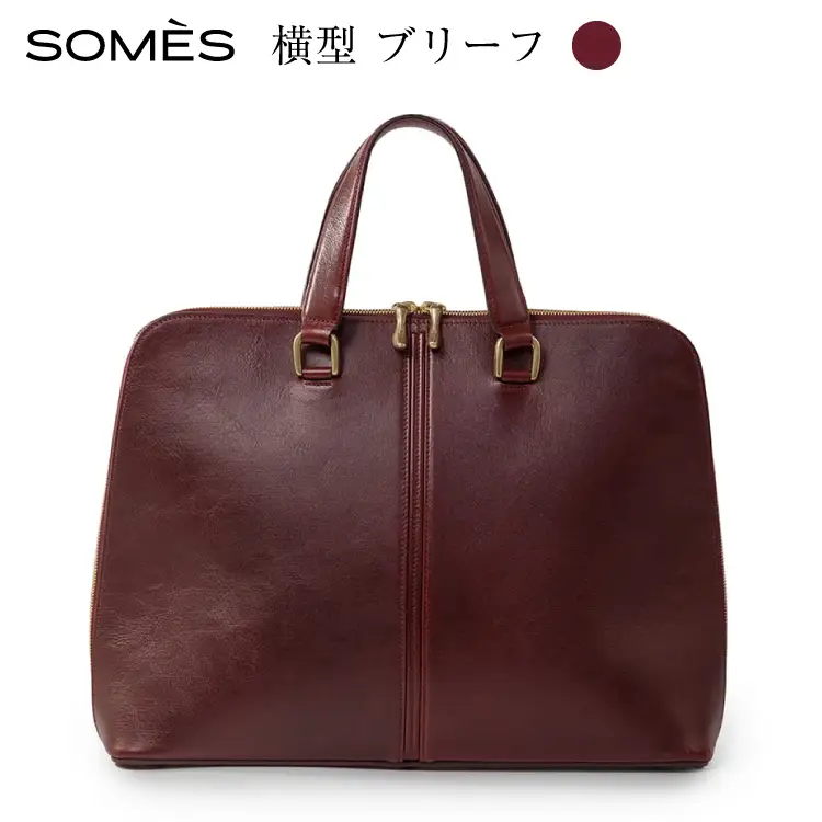 SOMES HE-02 横型ブリーフ バーガンディ