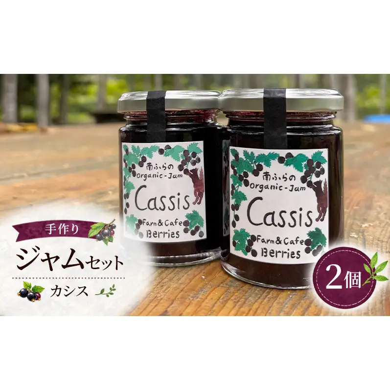 手作りジャムセット 【カシス】 2個 北海道 南富良野町 ジャム ベリー カシス ソース 果実