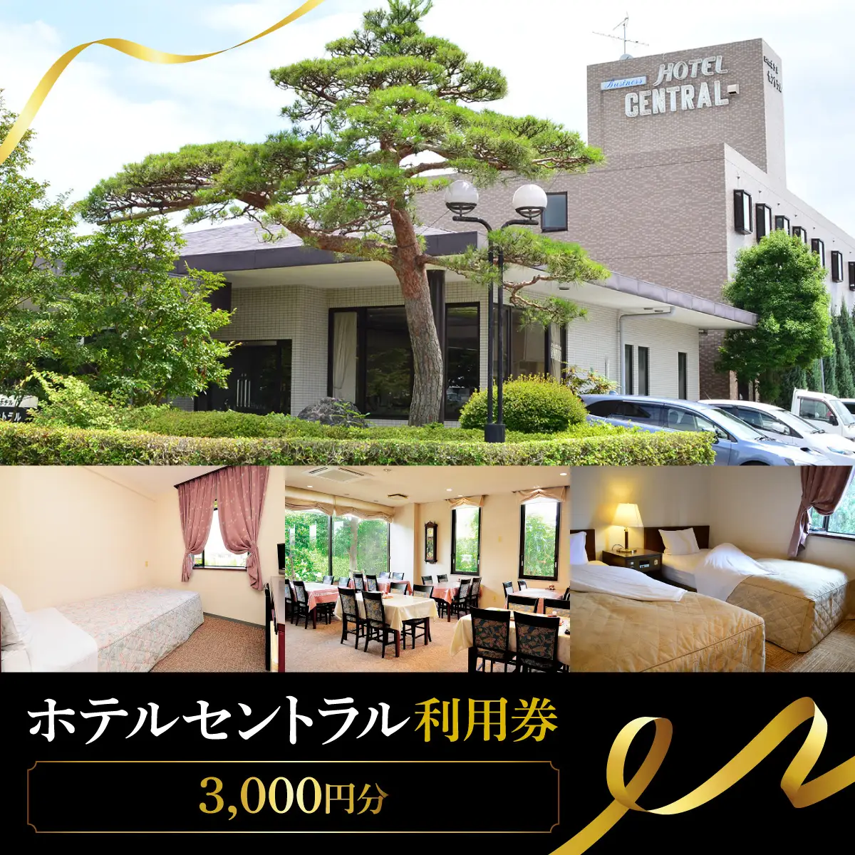 ホテルセントラル　宿泊利用券　3,000円分　(3,000円×1) MBCB001