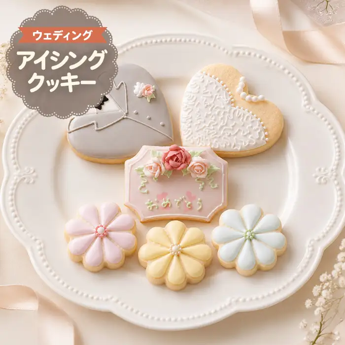 アイシングクッキー ウエディング 6枚 お菓子 スイーツ 焼き菓子 縡の和
