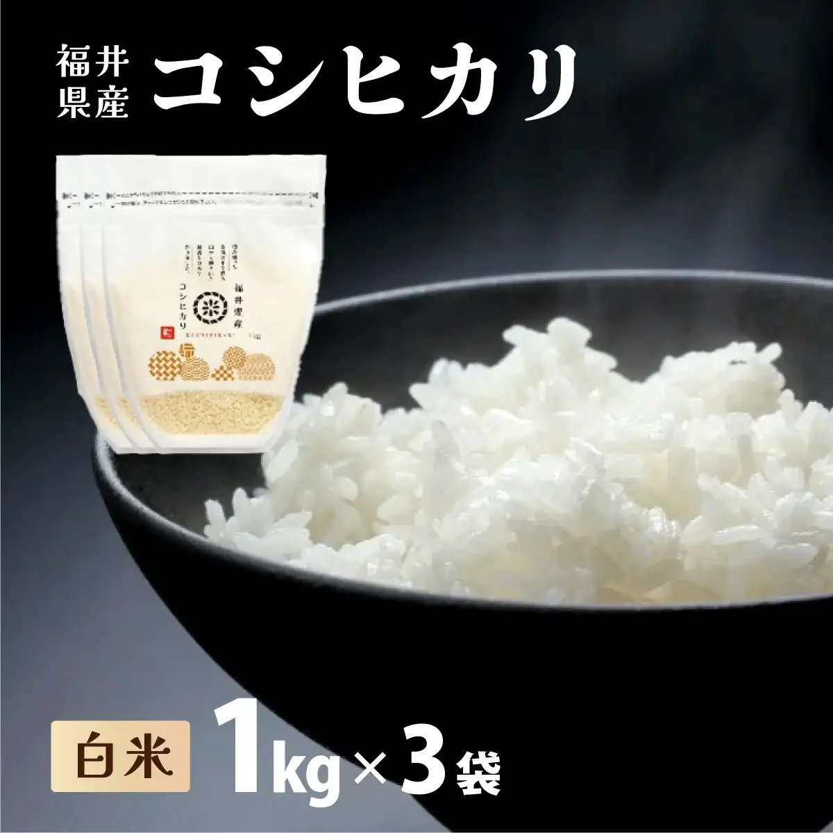 【定期便6回】コシヒカリ  3kg（1kg×3）令和8年産[095-t06-a329] 