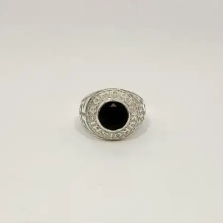 アクセサリー 指輪 (鋳造)シルバー925 オニキス サイズ 24号【配送不可地域：沖縄県】【1765753】
