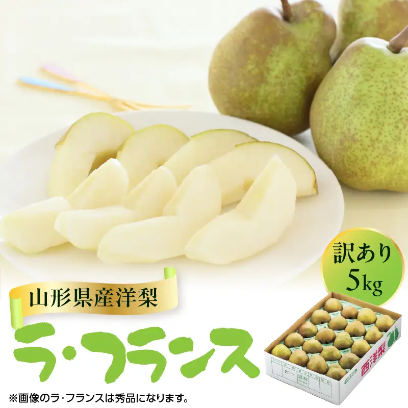 山形県産洋梨 訳あり ラ・フランス 約5kg【2026年11月上旬頃～発送予定】 063-027