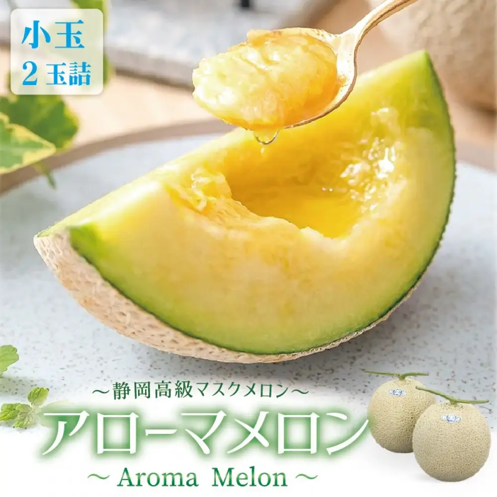 【通年出荷】アローマメロン(小玉) 2玉入
