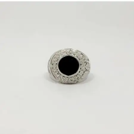アクセサリー 指輪 (鋳造)PT950　オニキス　 サイズ 10号【配送不可地域：沖縄県】【1770572】