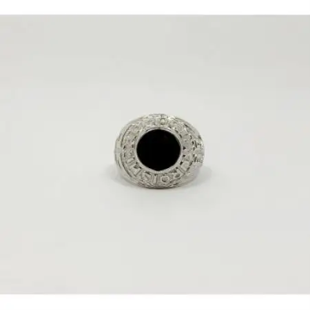アクセサリー 指輪 (鋳造)PT950　オニキス　 サイズ 21号【配送不可地域：沖縄県】【1770584】