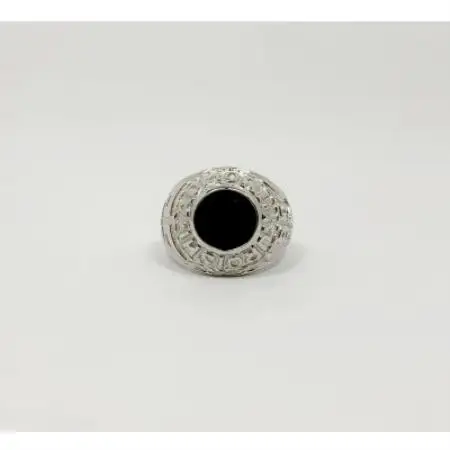 アクセサリー 指輪 (鋳造)PT950　オニキス　 サイズ 16号【配送不可地域：沖縄県】【1770631】