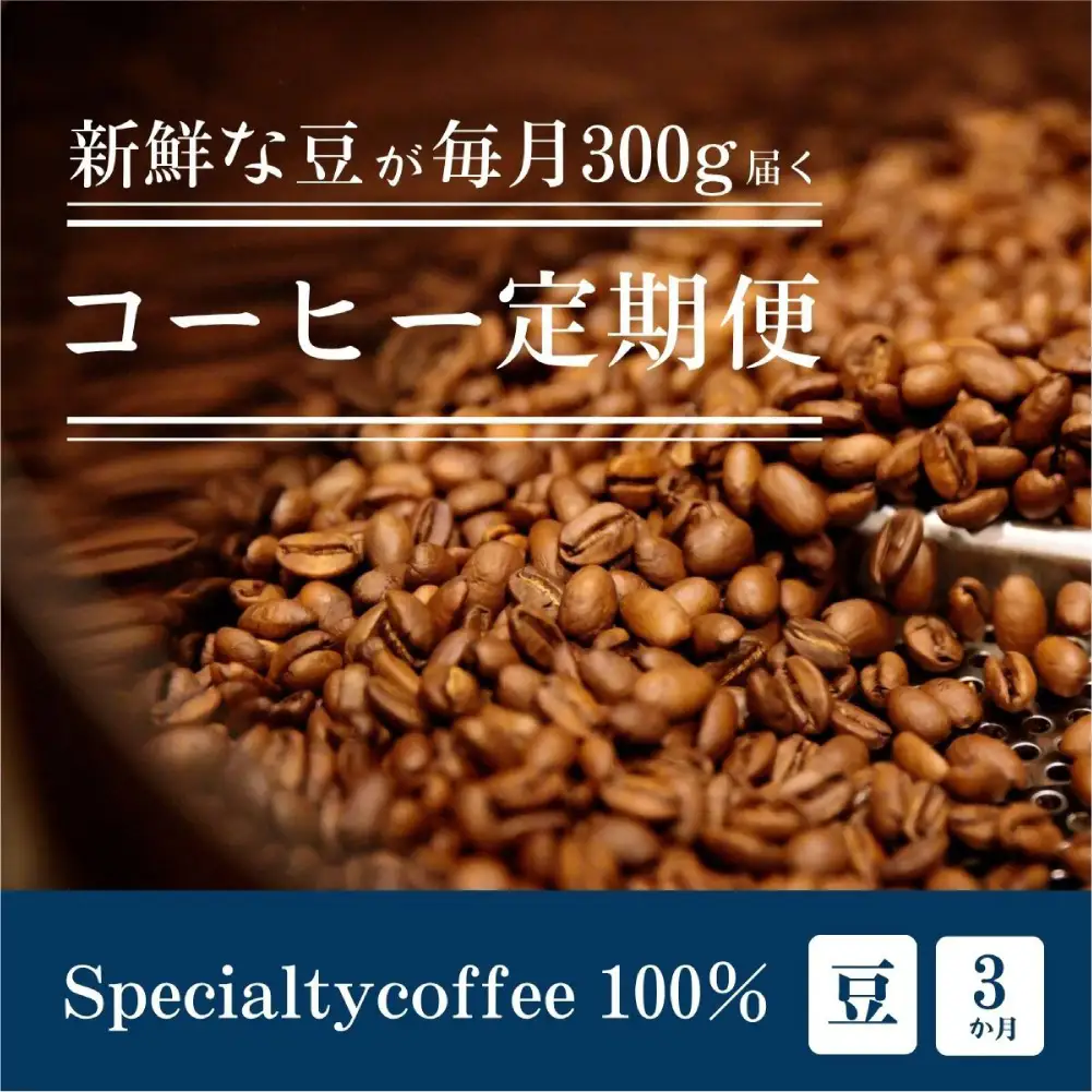 [定期1ヶ月毎3回]毎月違うスペシャルティコーヒー 300g（豆のまま）