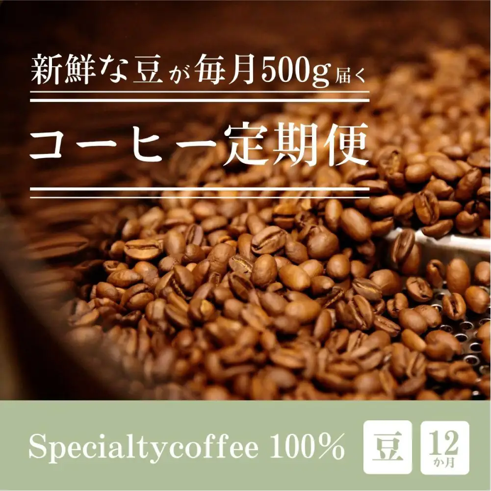 [定期1ヶ月毎12回]毎月違うスペシャルティコーヒー 500g（豆のまま）