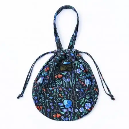 【ezu】eternal feeling circle bag 青い花【1742113】