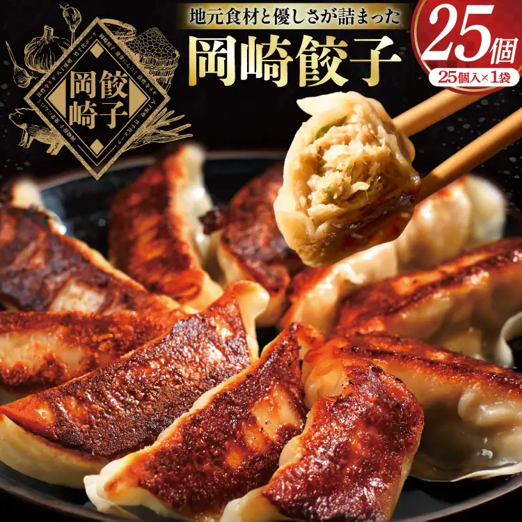 餃子 岡崎餃子 25個