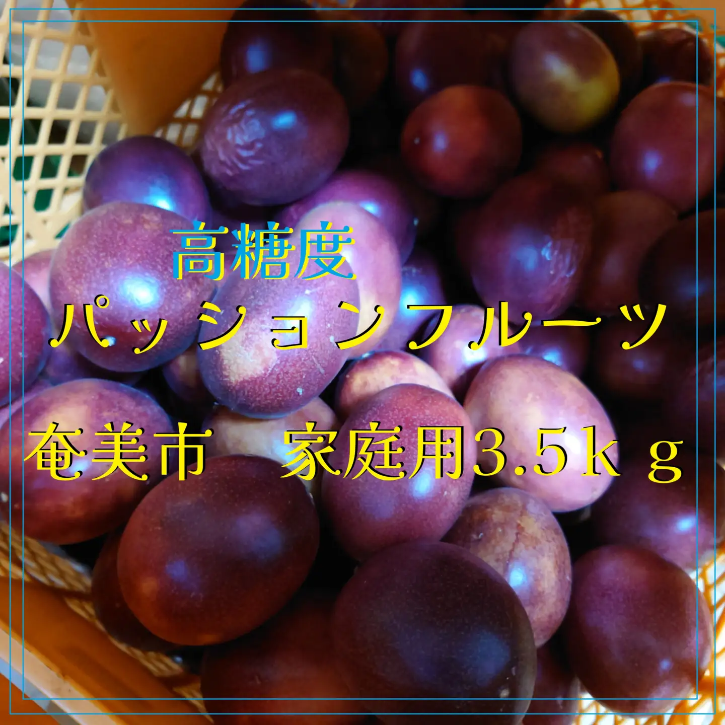 【 2027年 先行予約 】高糖度:家庭用 パッションフルーツ(約3.5kg)　A059-007