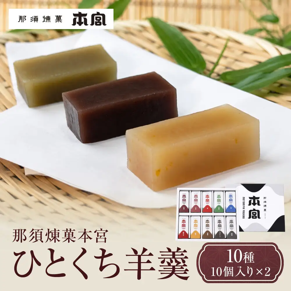 那須煉菓本宮　10種10個入り ×２
