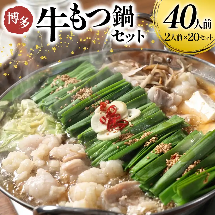 もつ鍋 牛もつ 醤油スープ 訳ありセット 40人前