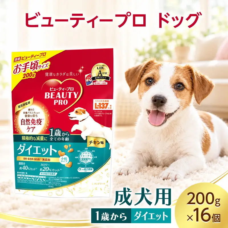 ビューティープロ ドッグ ダイエット 1歳から 200g ケース販売 ペットフード 犬 愛犬 ペット ペット用品 犬用 愛犬用 ごはん 静岡 袋井市