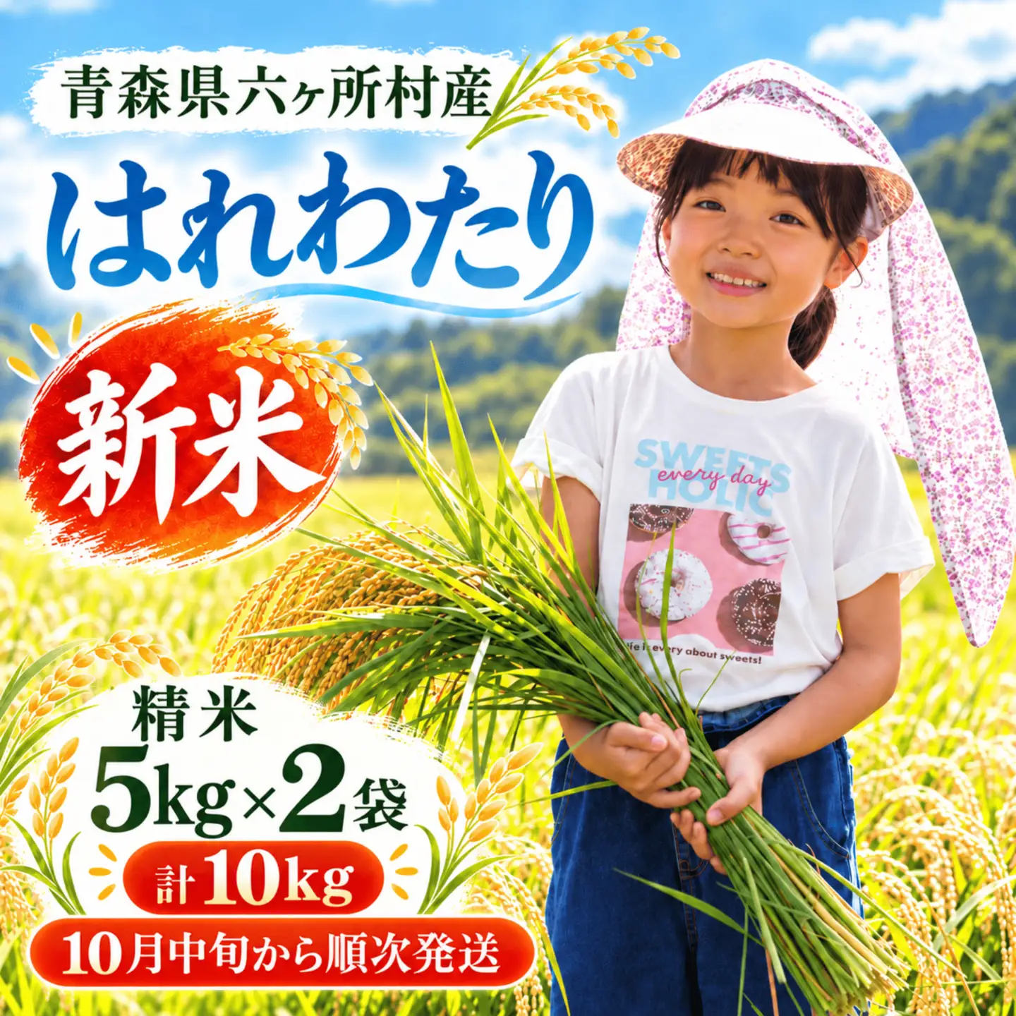 青森県　六ヶ所村産　はれわたり　精米10kg