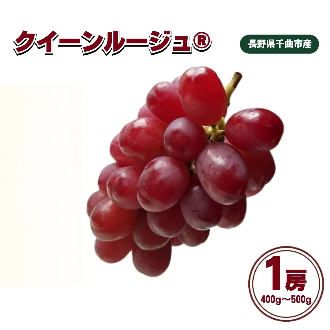 【2027年先行予約】クイーンルージュ®︎1房 (約400g~約500g)｜クイーンルージュ