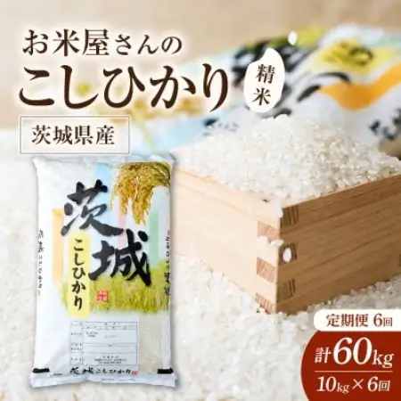 【毎月定期便】お米屋さんのコシヒカリ 精米 10kg(5kg×2)  全6回【4094331】