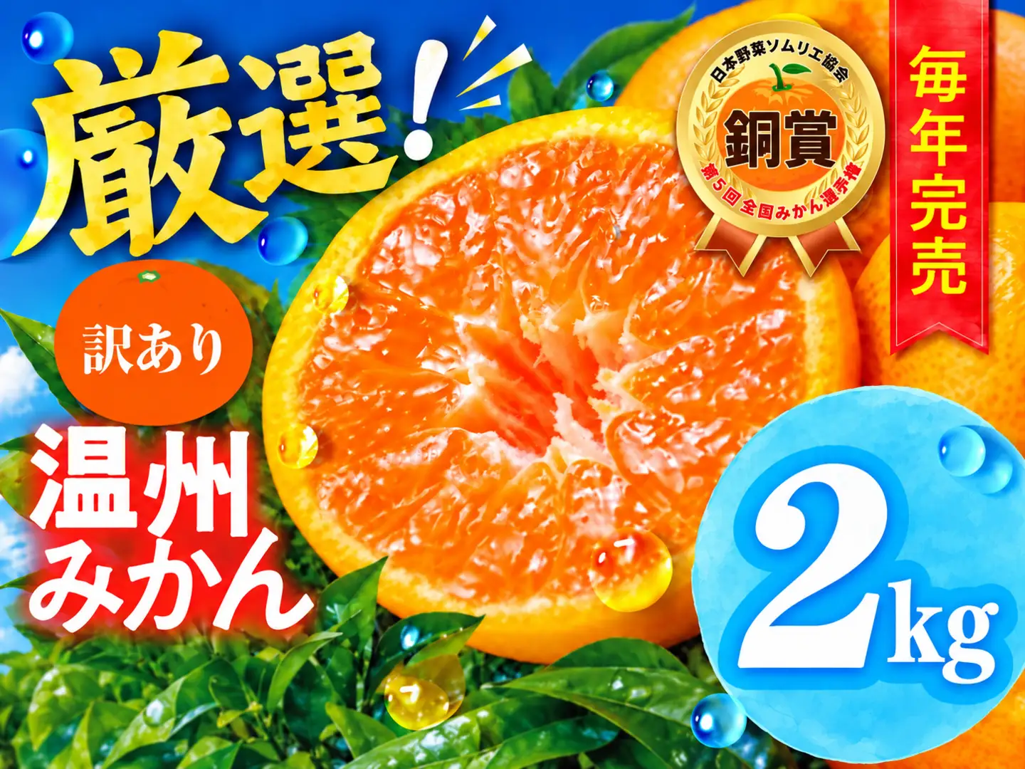 温州みかん ご家庭用 2kg 訳あり 